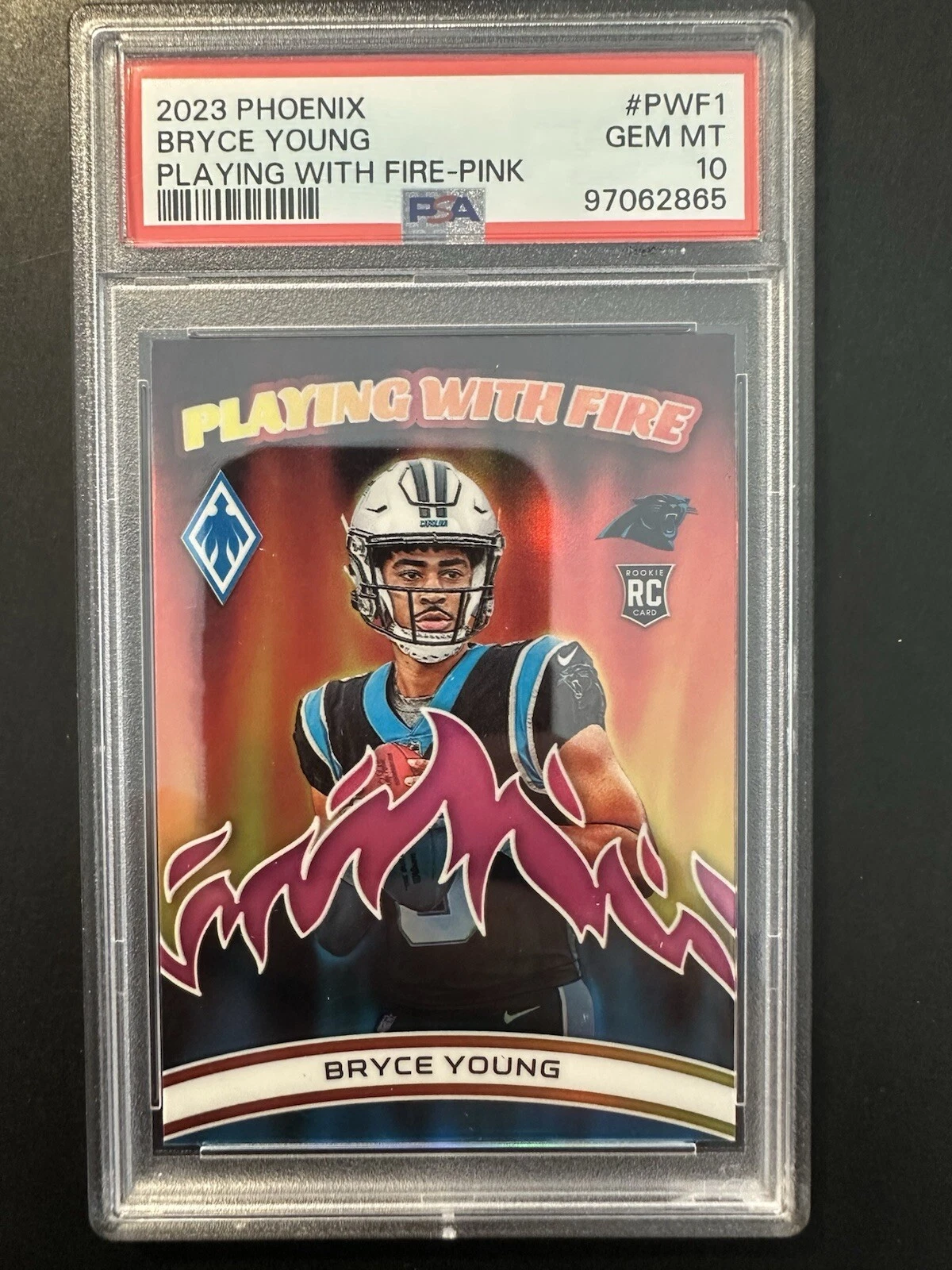 Bryce Young Panini Phoenix Playing With Fire #PWF1 Pink