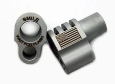 1911 Full-Size Smile Wait for Flash/Flag Engraved Compensator 45acp SS SATIN