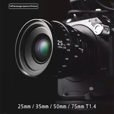 SGimage 25mm 35m 50mm 75mm T1.4 Large Aperture Cine lens for Sony E/L-Mount 