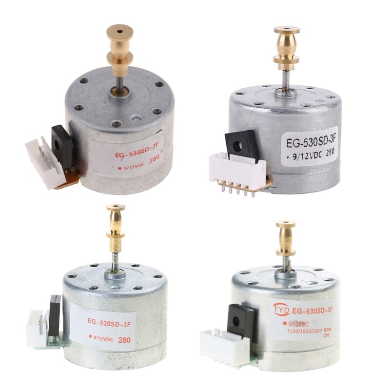 EG530SD-3F DC5-12V 3-Speed 33/45/78 RPM Metal Turntables Motor for