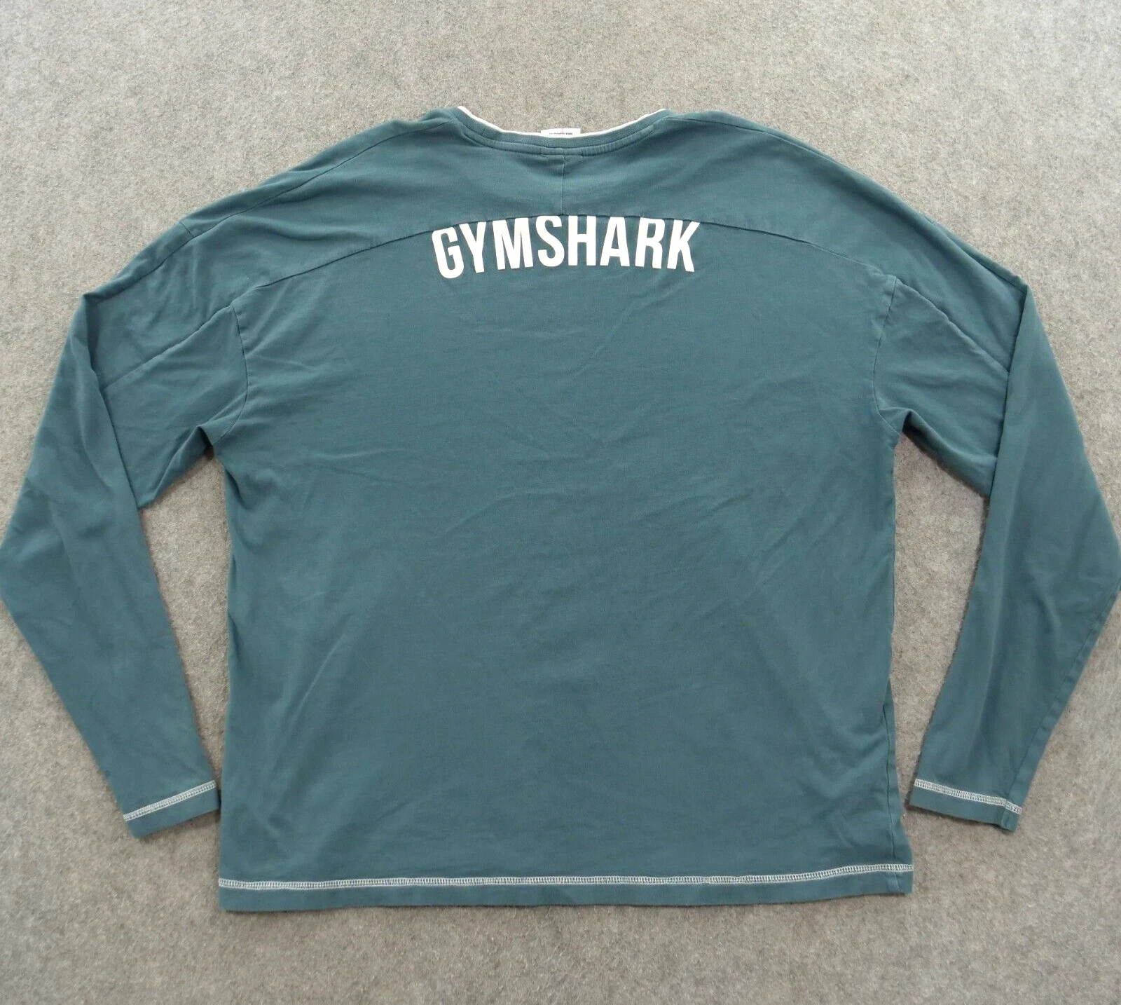 gymshark pullover long sleeve graphic print logo shirt