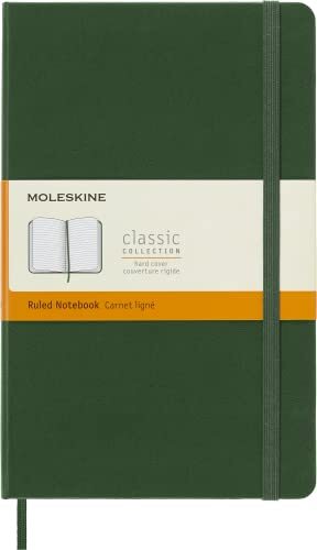 Myrtle Green Hardcover Ruled Notebook 5 x 8.25 Large Size-image