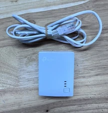 One TP-LINK AV600 Gigabit Powerline Adapter Kit TL-PA6010KIT White With Cable