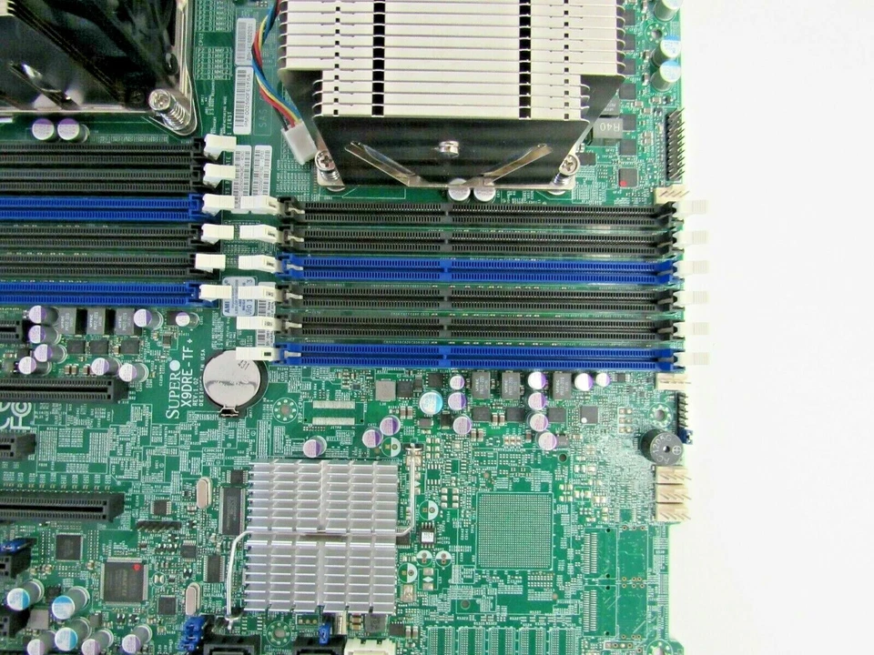 Supermicro X9DRE-TF+ w/ Heatsinks I/O Shield 2 Socket LGA2011 24x RAM Slots 42-2 - Image 3 of 4