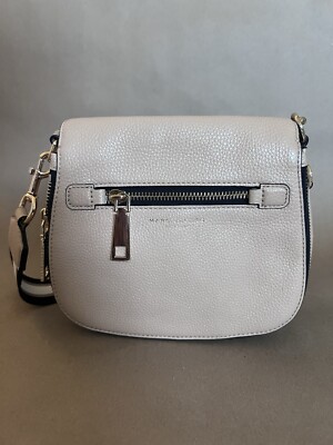 MARC JACOBS Gotham Nomad Leather Crossbody Bag In Hazelnut Gold Hardware
