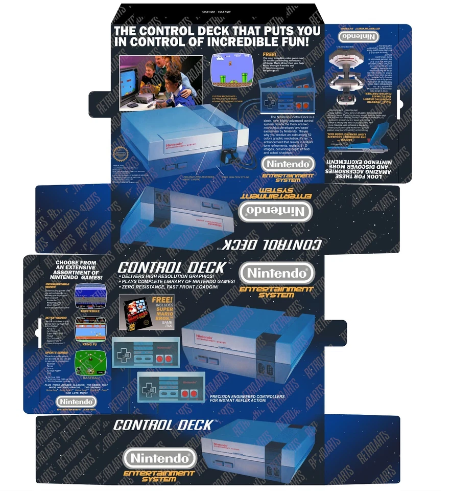 Nintendo NES Console Box Printable - Photoshop Art To Print - Image 3 of 4