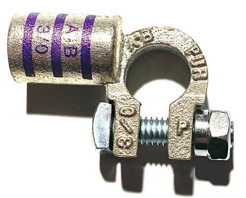 Cable de batería extremos poste superior de cobre conectores de terminal 90 DEG 2 CALIBRE THUR 4/0 - Imagen 14 de 21