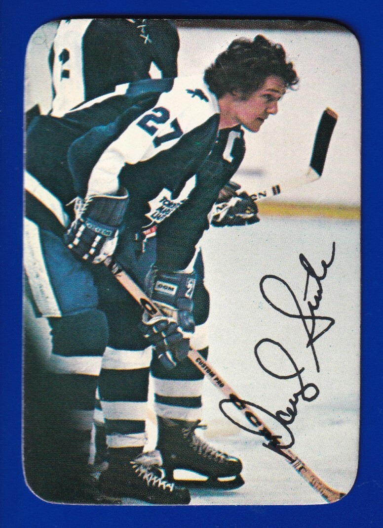 DARRYL SITTLER maple leafs 1976-77 TOPPS GLOSSY #8 EX-EXMINT NO CREASES