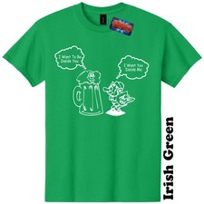 Funny St Patricks Day T-Shirt Beer Drinking I Want To Be Inside You Tee
