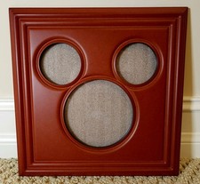 Disney  Classic Wooden Mickey Mouse Walt 3 Picture Photo Frame BRAND NEW    