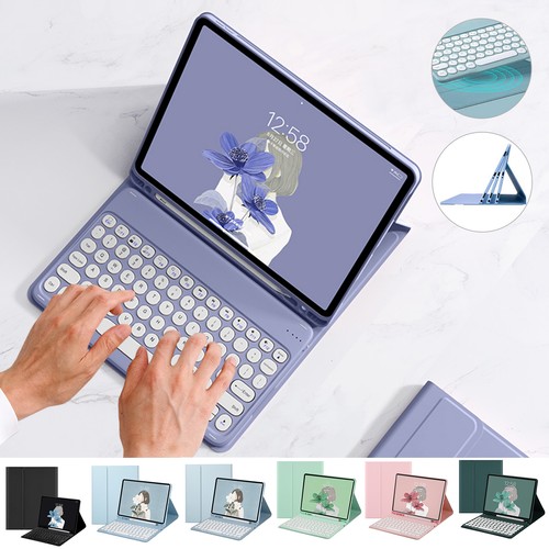 For Samsung Galaxy Tab S6 Lite 10.4 New Backlit Wireless Keyboard Case Cover