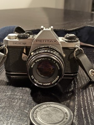 PENTAX ME Super SLR Camera Silver Black w/ 50mm, 70-210mm Lenses, Flash