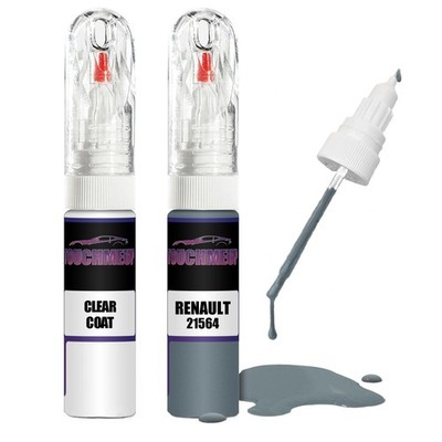 Lackstift für RENAULT EOLE 21564 + Clear Coat Klarlack Pinsel Kratzer Fix Kit
