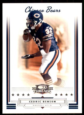 2006 Donruss Threads #147 Cedric Benson Chicago Bears