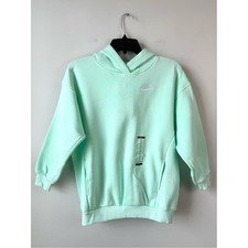 Nike Club Fleece Pullover Hoodie Mint Green Big Kids M Unisex