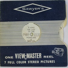 Vintage 1960 Sawyer's View Master B4393 The Last of The Mohicans III