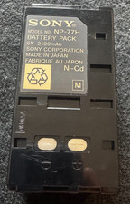 Sony NP-77H Battery Pack 6V 2400mAh Ni-Cd Genuine OEM