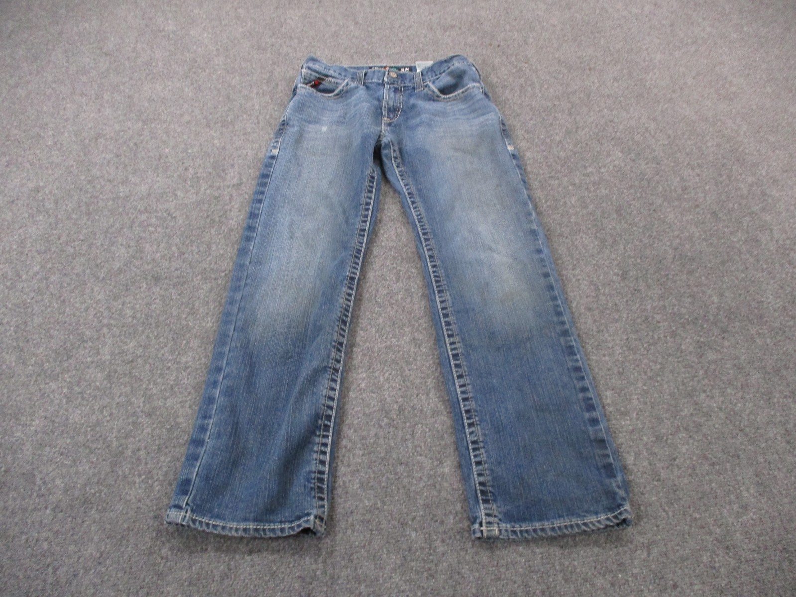 Ariat Jeans Mens 32 X 34 Blue Denim M7 Slim Straight Cat 2 Flame Resistant Work