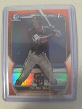 2023 Bowman Draft Chrome 1st Dillon Head #BDC-7 Orange Refractor /25 (RC)