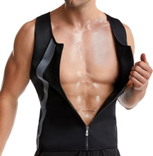 Canottiera Dimagrante Uomo Sudore Sportivo Gilet Fitness Snellente Sauna Body Sh