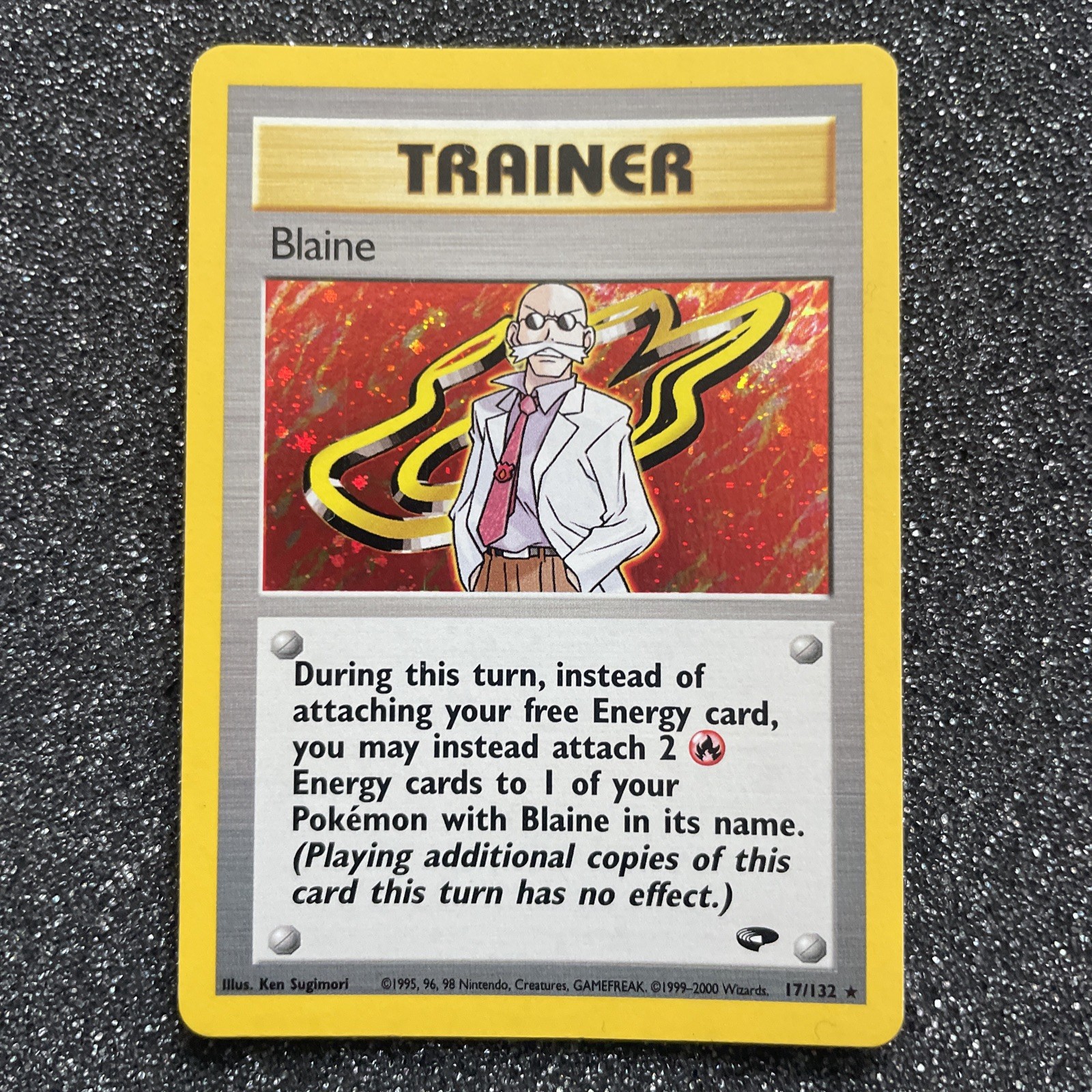 BLAINE 2000 POKEMON GYM CHALLENGE HOLO RARE 17/132 Q4569