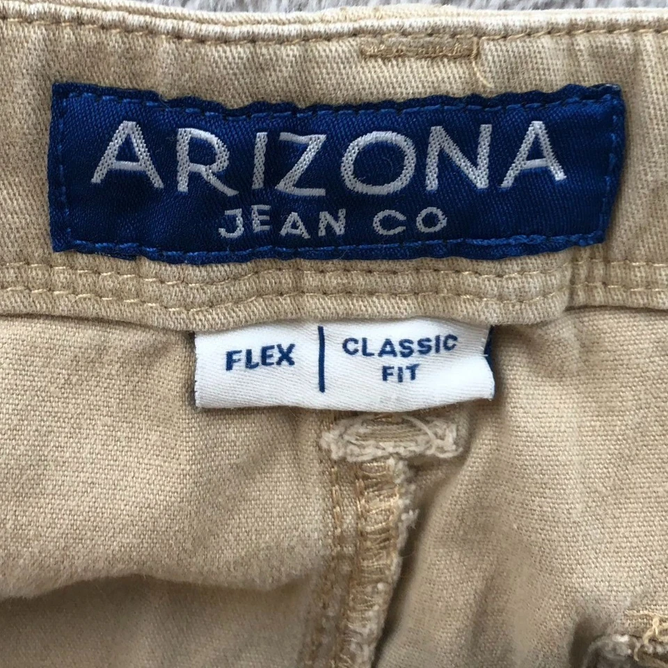 Pantalones Cortos Carga Arizona Jean Co Para Hombres Talla 29 Flex Calce Clásico Informal Tostado Foto 3 de 4