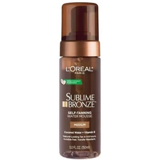 L'Oreal Paris Sublime Bronze Water Mousse, Self Tanner, Medium, 5 fl oz