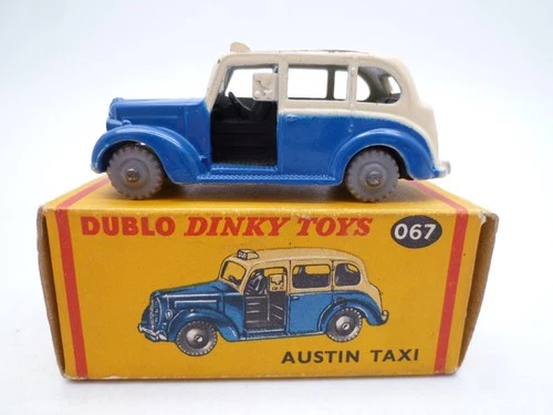 VINTAGE DUBLO DINKY TOYS 067 AUSTIN FX3 TAXI IN ORIGINAL BOX 1959