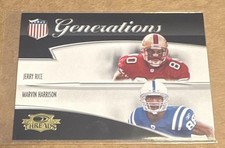 2006 Donruss Threads - Generations Jerry Rice, Marvin Harrison #G-7