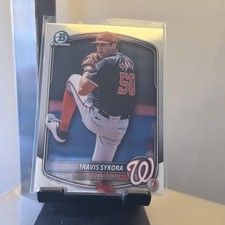 2025 Bowman Draft CHROME BDC-137 Travis Sykora, Washington Nationals