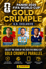 Panini World Cup 2026 Gold Crumple Sticker FIFA