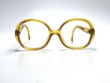 VTG Christian Dior Yellow Green Clear Oval Glasses Germany 2035 20 54 16 125