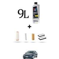 Hoffcar Wartungsset 4 Filter Und 9L ÖL FüR Bmw Serie 7 (E65, E66) 730D 160Kw