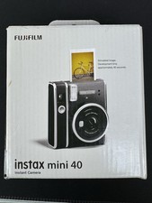 Fujifilm Instax Mini 40 Instant Camera Black Flash Auto Exposure - New in Box