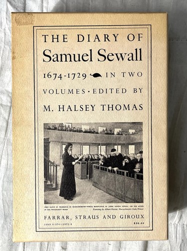 The Diary Of Samuel Sewell 1973, 2 Volume Set in Slipcase, 1st Ed., 1st Printing - Picture 2 of 17