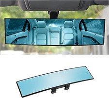 XINLIYA Car Rearview Mirror, 12 Inch Panoramic Wide Angle Anti-Glare, Clip on...