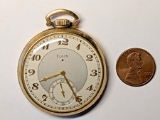 VINTAGE ELGIN POCKET WATCH 10K GOLD FILLED WAS 250