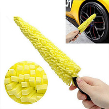 Car Wheel Brush Cleaning Tool Tire Washing Clean Alloy Soft Bristle Cleaner -UK