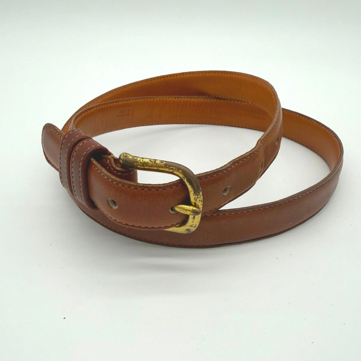Coach Handcrafted Tumbled Cowhide Mocha Brown Belt women’s 36” Coach Cowhide Belt - Etsy main image 2