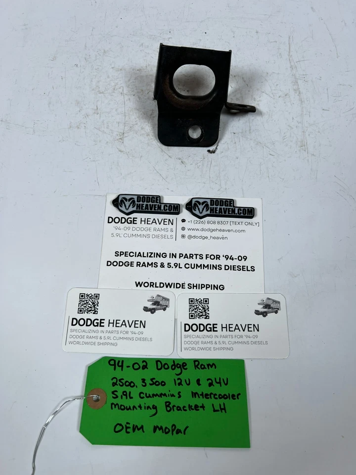 Soporte de montaje intercooler Cummins 5,9 L izquierda Dodge Ram 2500 3500 1994-2002 fabricante de equipos originales Foto 2 de 4