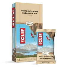 Clif Bars - Energy Bars - White Chocolate Macadamia Nut Flavor, BB 8-23-25
