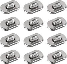 , 12 Pack Silver Turn Lock Clasp Hardware Purse Closure latches Handbag Twist Fa