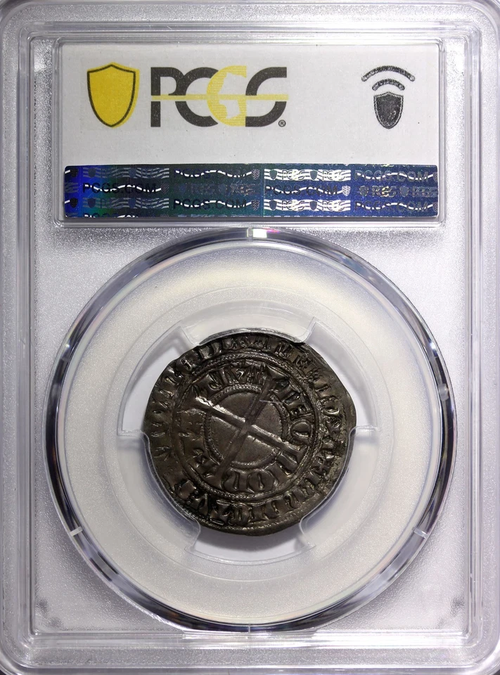 NETHERLANDS Neth-Utrecht Jan van Arkel Silver 1342 Groot PCGS AU55 TOP GRADED - Image 3 of 4