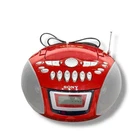 VTG Sony CFD-E75 Portable Boombox CD Player Radio Cassette Red - Tested Working