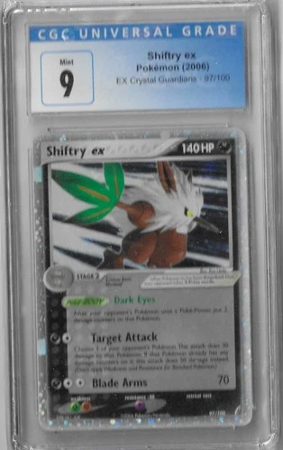 CGC 9 Mint Shiftry EX 97/100 EX Crystal Guardians 2006 Pokemon TCG Card