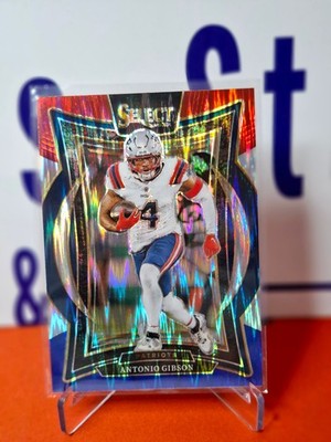 Nfl Panini Trading Cards Antonio Gibson 2024 RED & BLUE Select #7, Patriots