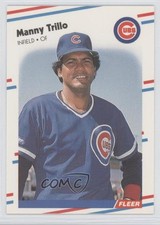 1988 Fleer Glossy Manny Trillo #436 0o9