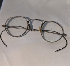 Antique Round Metal Wire Rimmed Glasses Spectacles 1920s