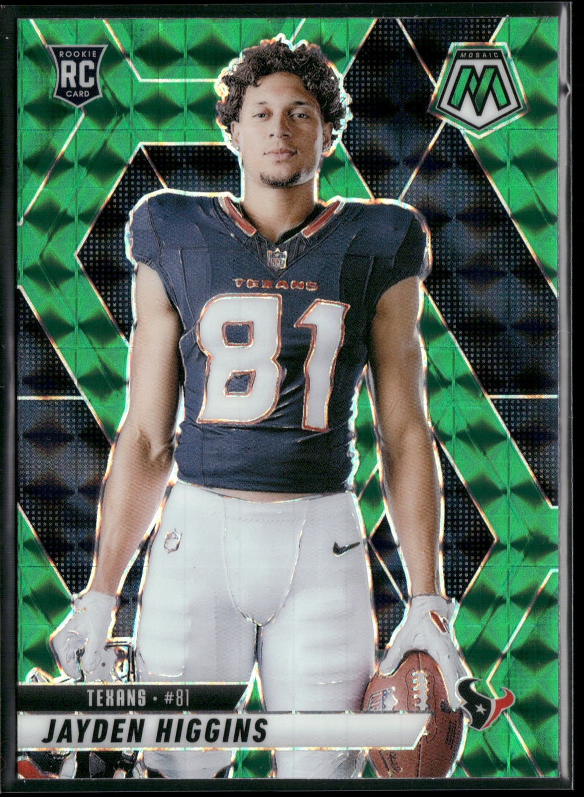 2025 Panini Mosaic #286 Jayden Higgins Mosaic Green