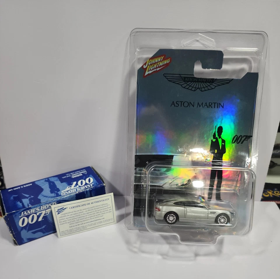 CUSTOM RECARDED Johnny Lightning James Bond 007 #5 Aston Martin V12 - Image 2 of 4